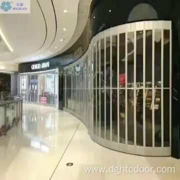 Transparent Plastic Folding Door For Mall